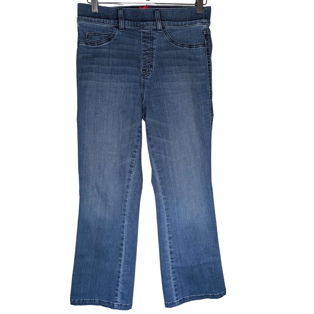 SPANX Shaping Pull On Kick Flare Jeans Womens Medium Vintage Indigo‎
